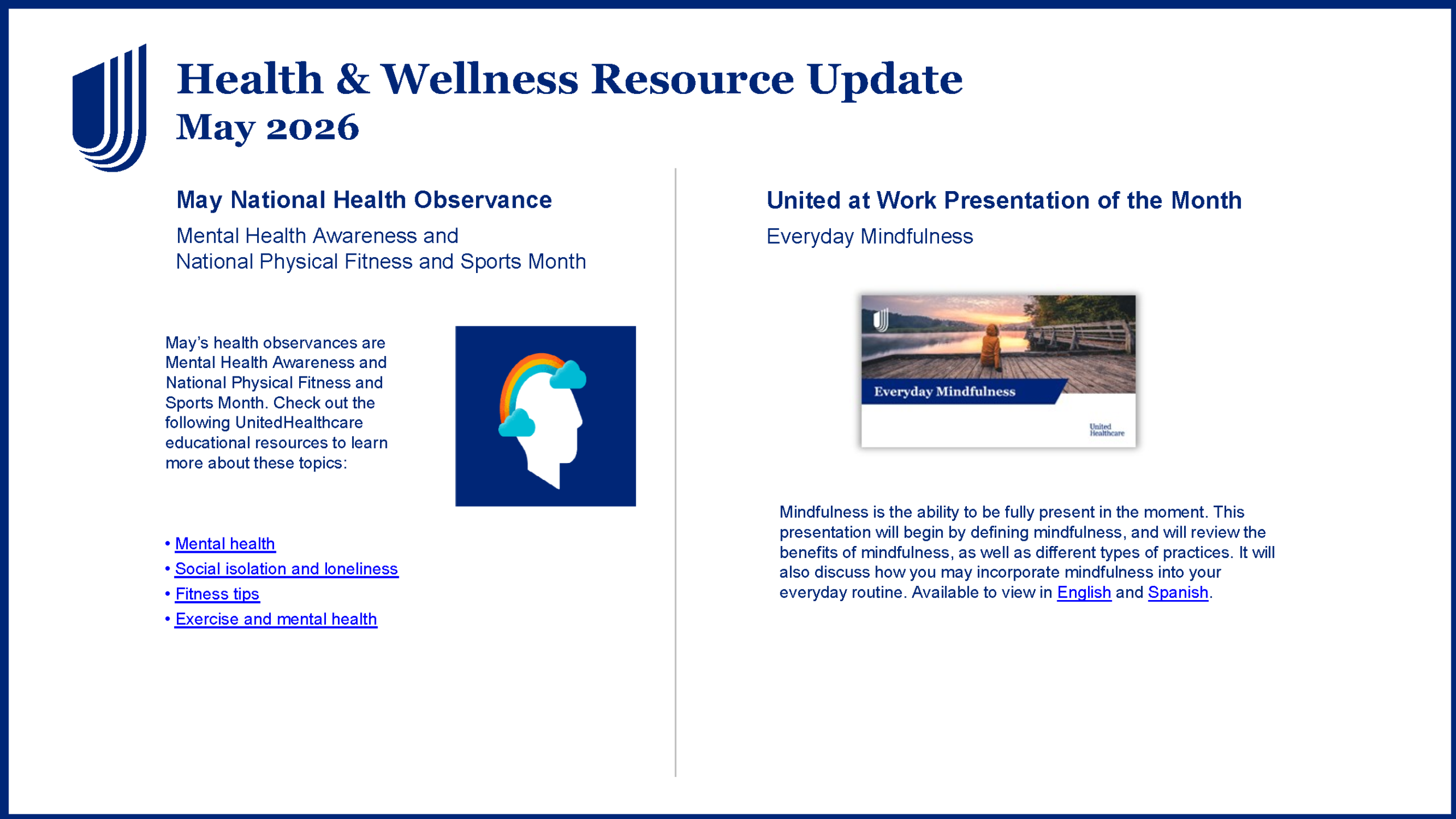 Wellness Newsletter - May 2026 (PDF)