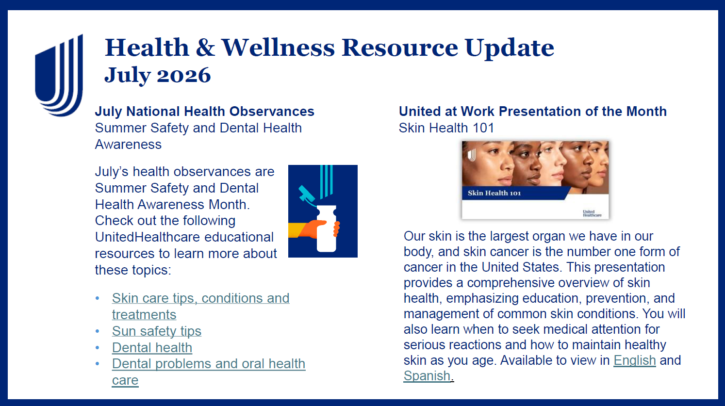 Wellness Newsletter - July 2026 (PDF)