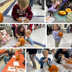 Elementary students explore science at Pumpkin Science night