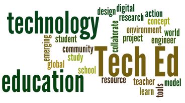 technology education word cloud